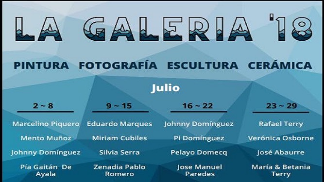 Exposiciones mes de Julio en La Galería 18 Puerto Sherry